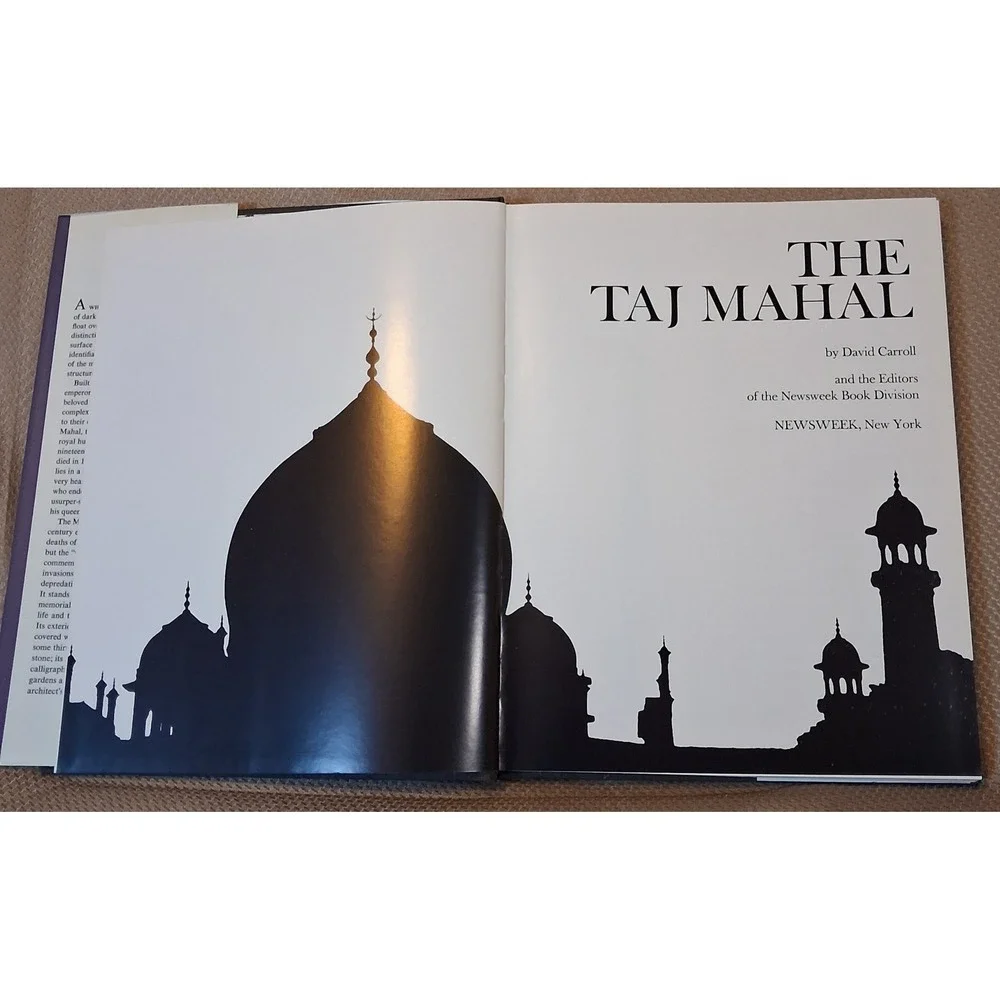 The Taj Mahal David Carroll Newsweek Wonders of Man Hardcover History Book 1972